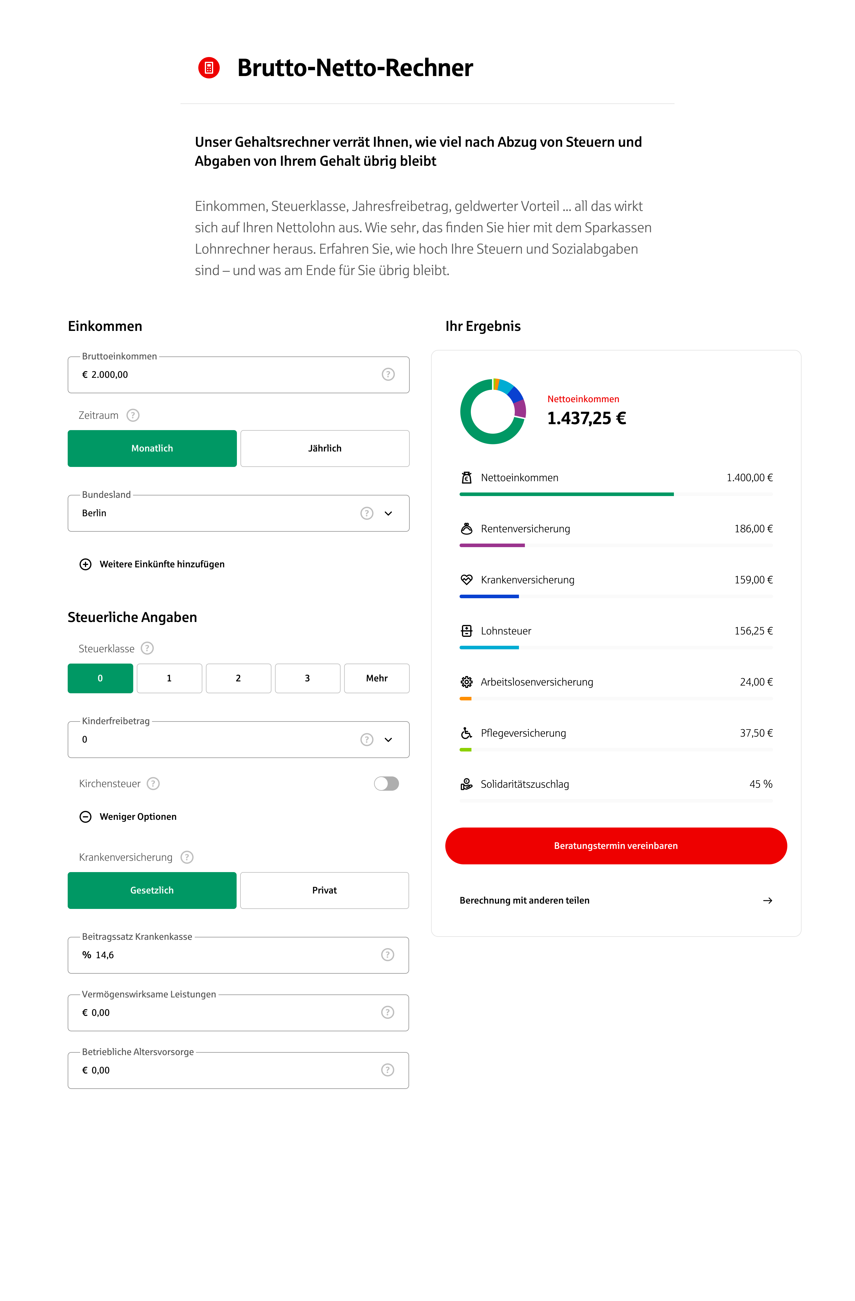 Brutto-Netto-Rechner Desktop
