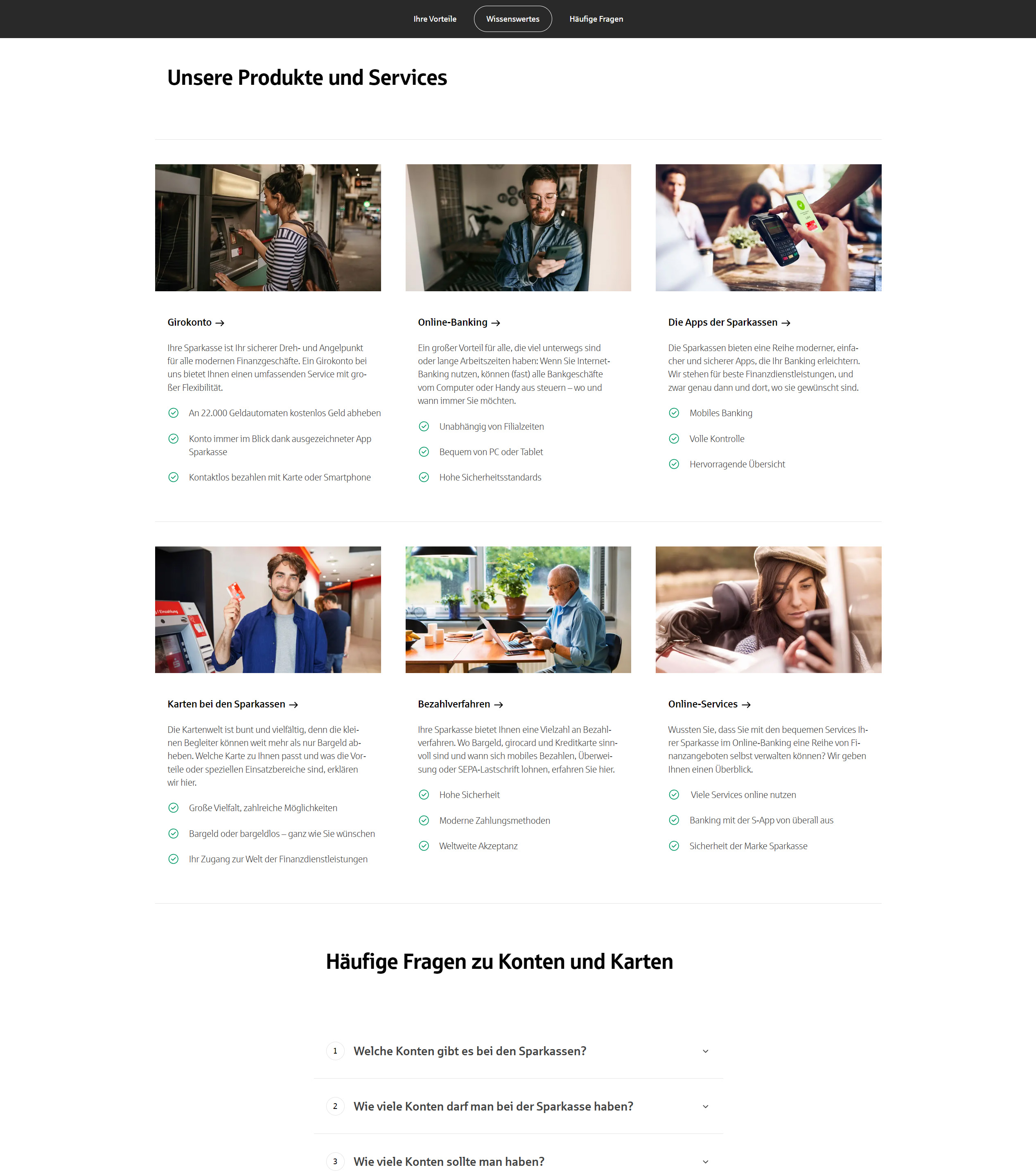 Sparkasse.de – Produkte & Services Übersicht